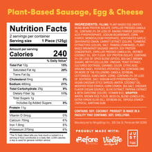 Load image into Gallery viewer, Plant-Based Sausage, Egg &amp; Cheese Bing
