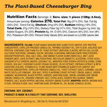 Load image into Gallery viewer, Plant-Based Cheeseburger Bing
